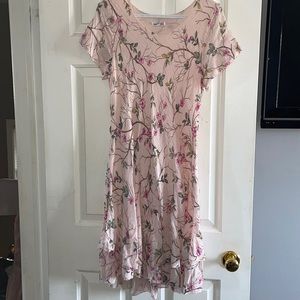 Beautiful floral shift flare dress